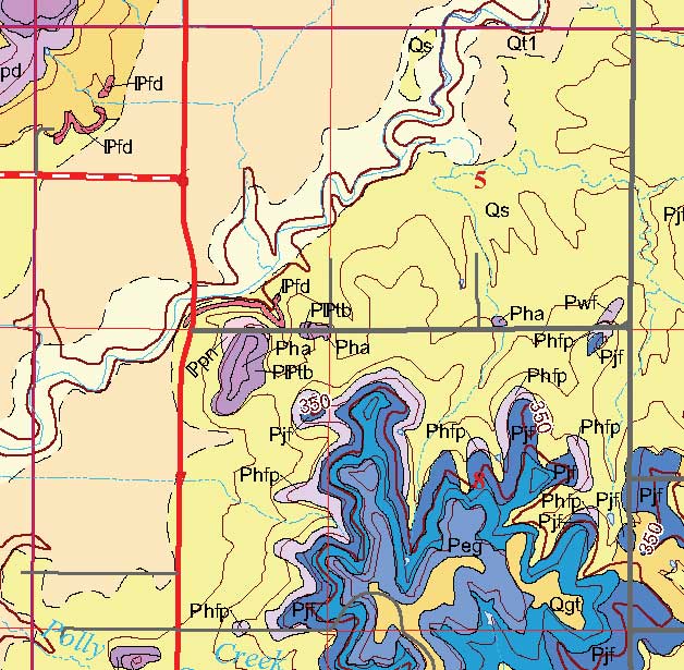 small geologic map