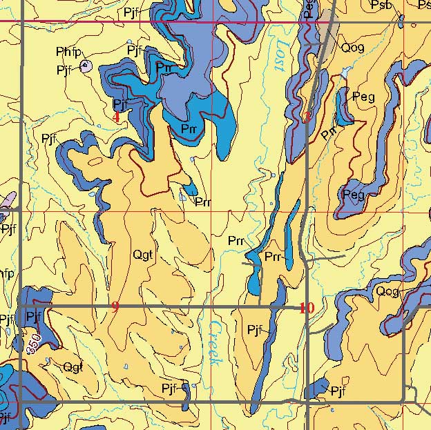 small geologic map