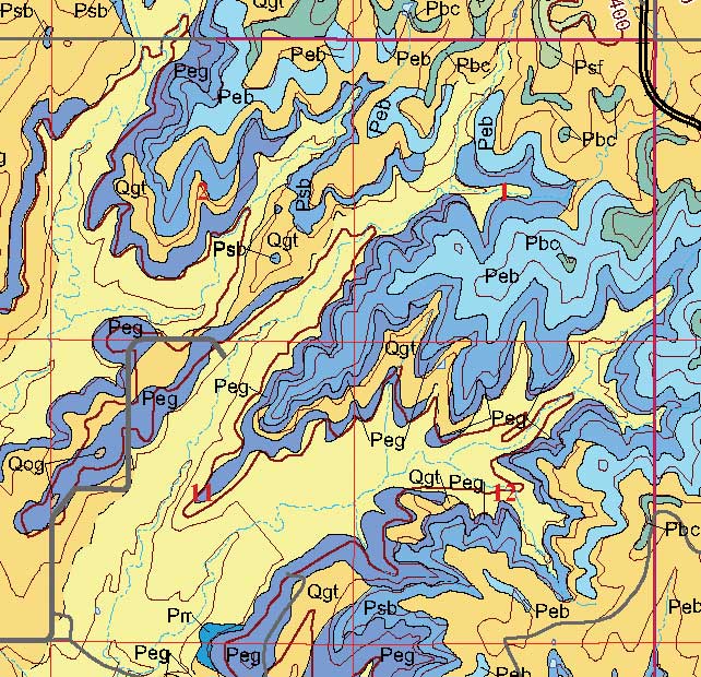 small geologic map