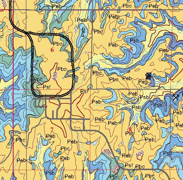 small geologic map