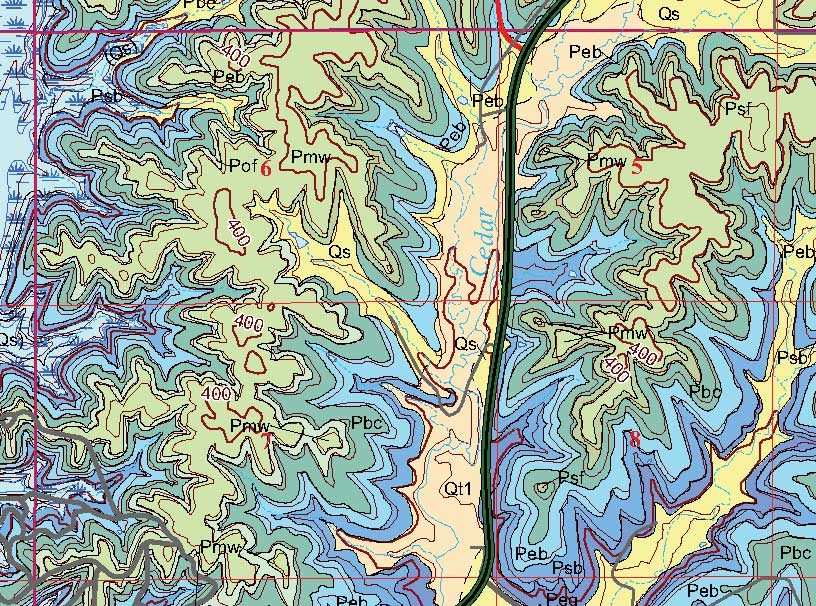 small geologic map