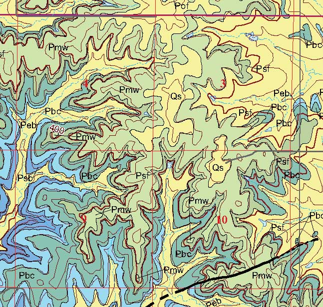 small geologic map