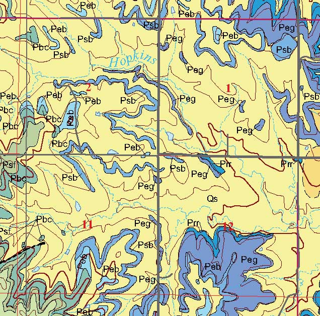 small geologic map