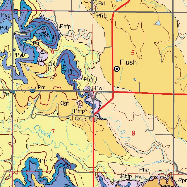 small geologic map