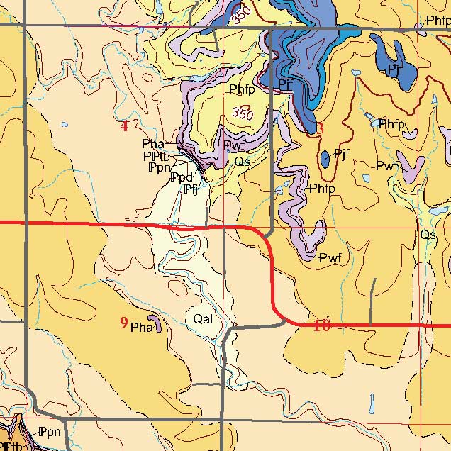 small geologic map