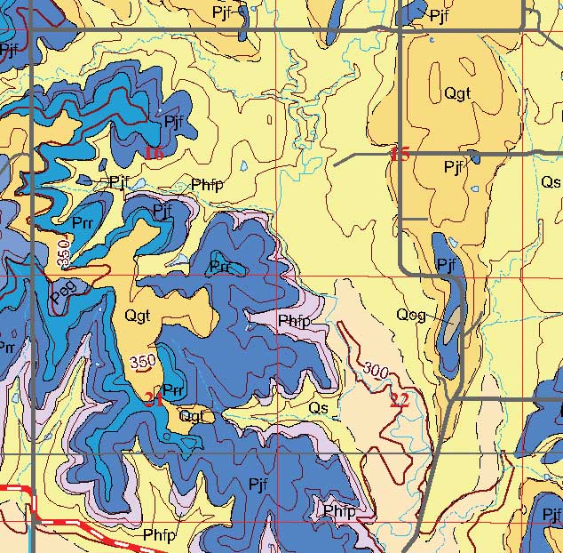 small geologic map