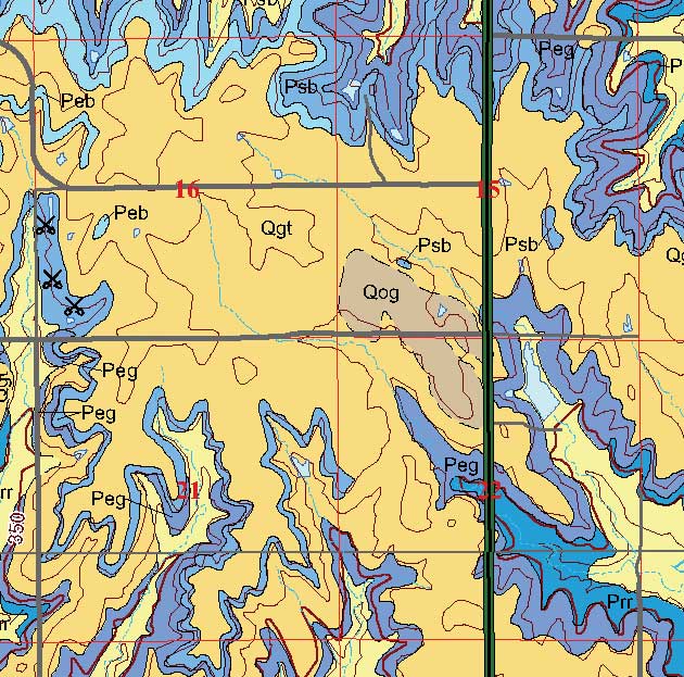 small geologic map