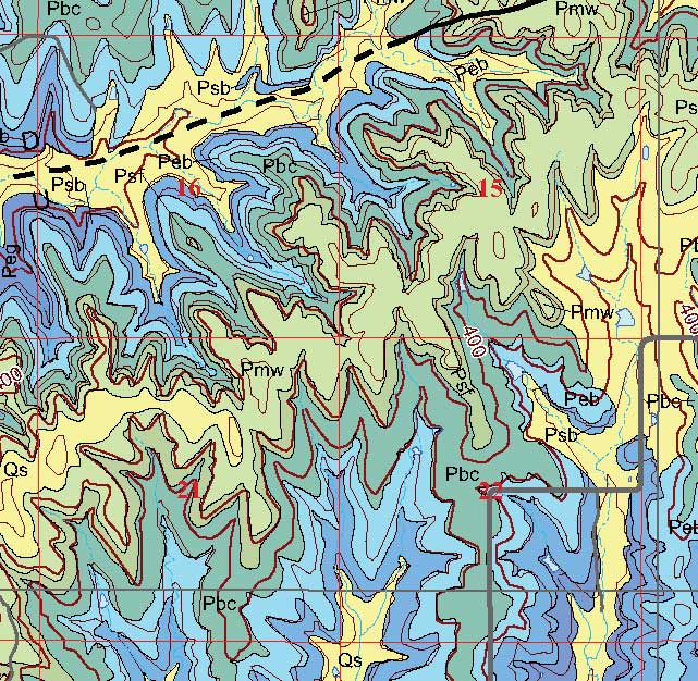 small geologic map