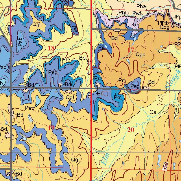 small geologic map