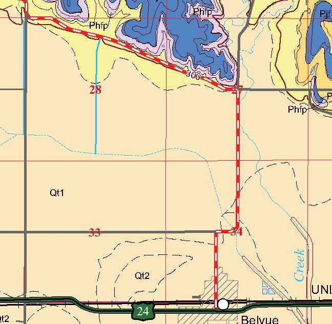 small geologic map