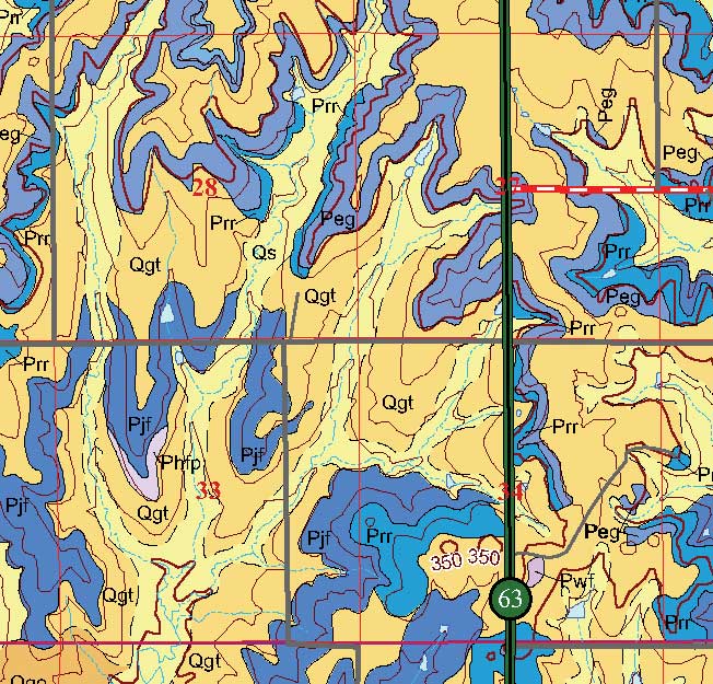 small geologic map