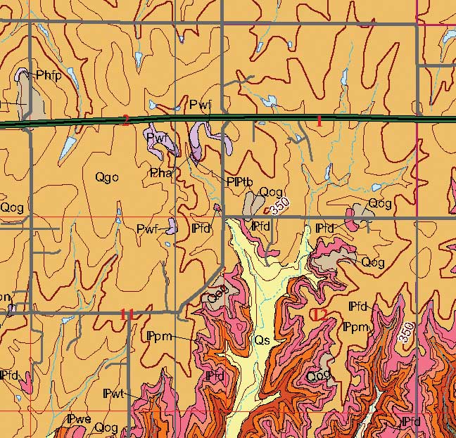 small geologic map