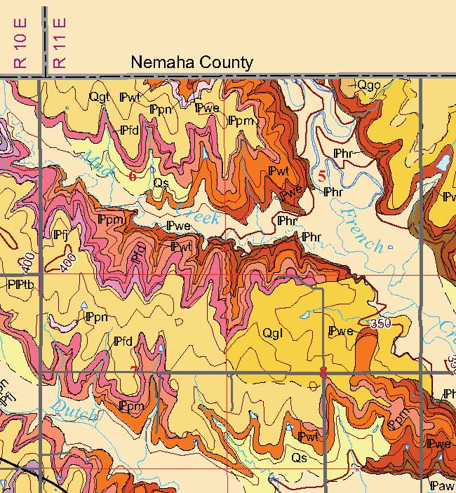 small geologic map