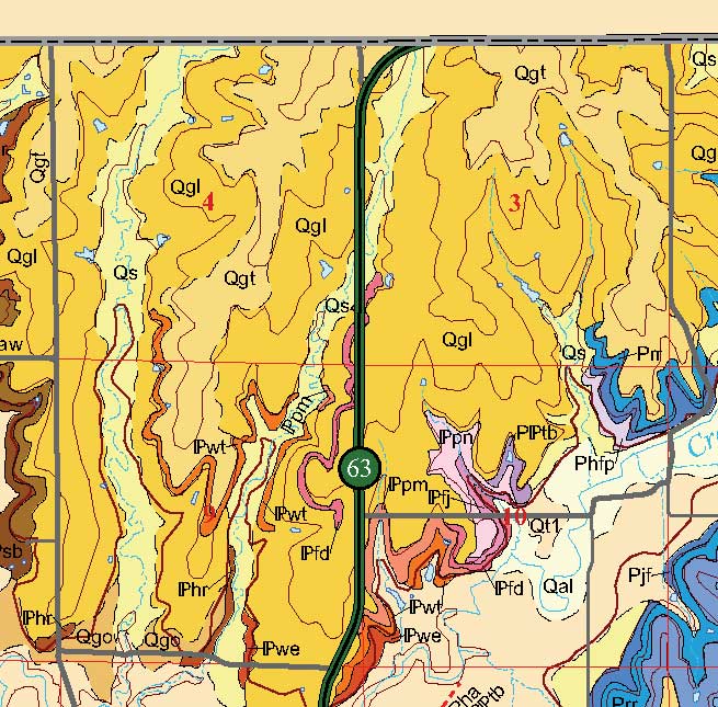 small geologic map