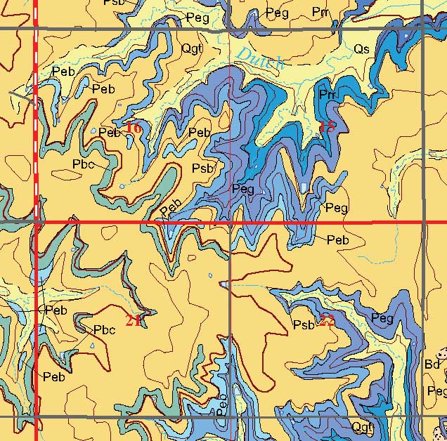 small geologic map