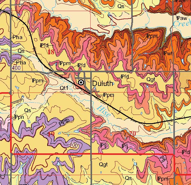 small geologic map