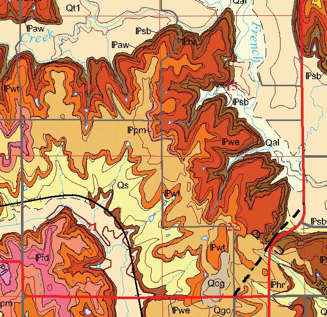 small geologic map