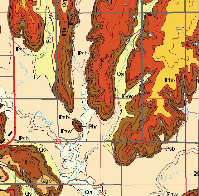 small geologic map