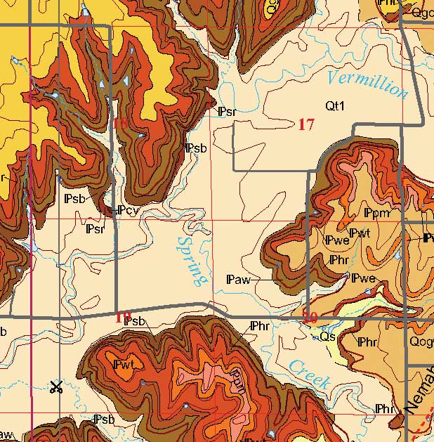 small geologic map