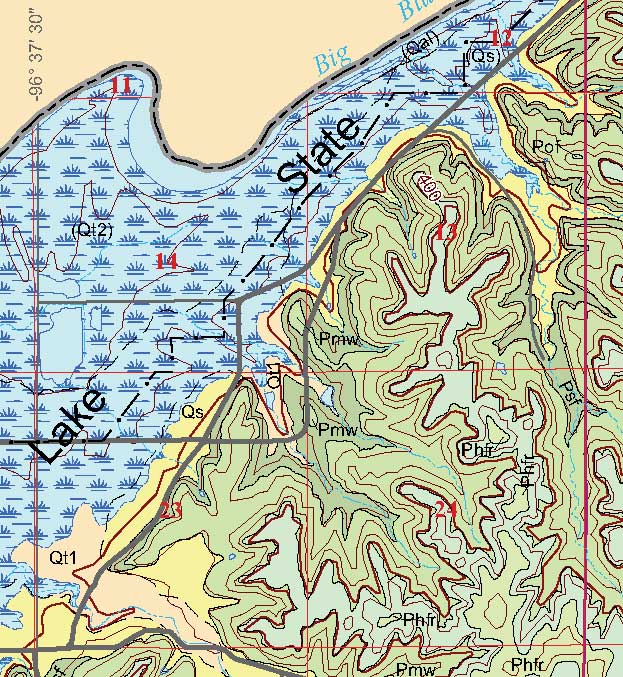 small geologic map