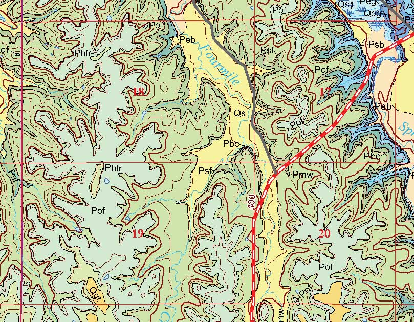 small geologic map