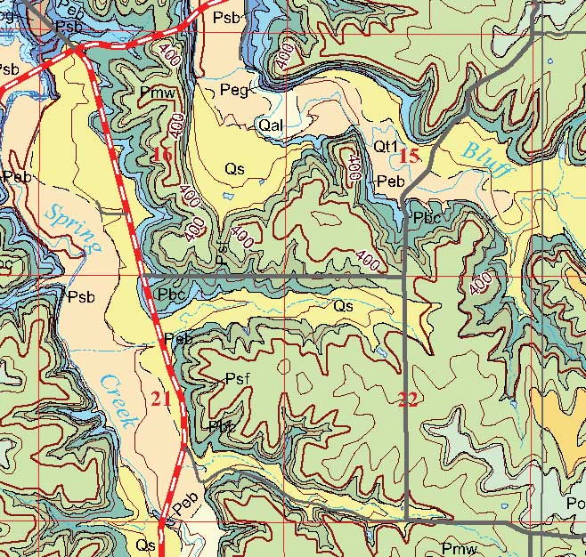 small geologic map