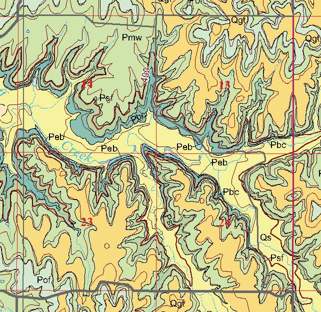 small geologic map