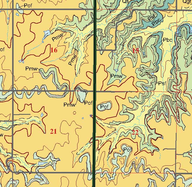 small geologic map