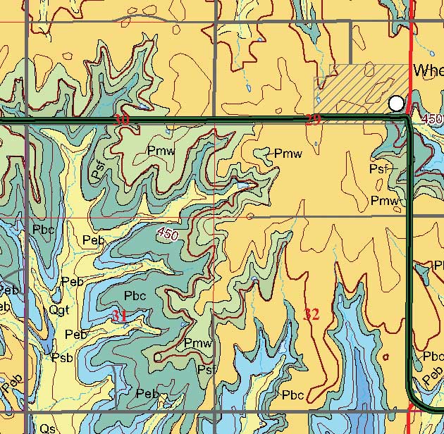 small geologic map