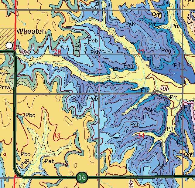 small geologic map