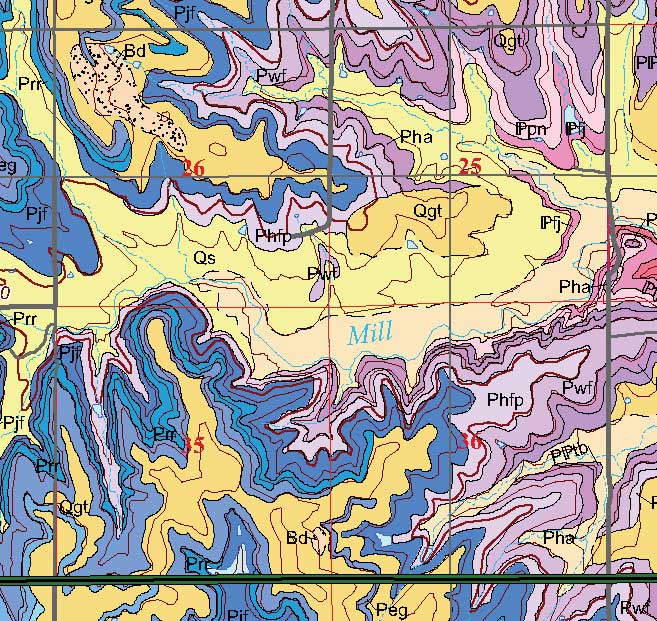 small geologic map