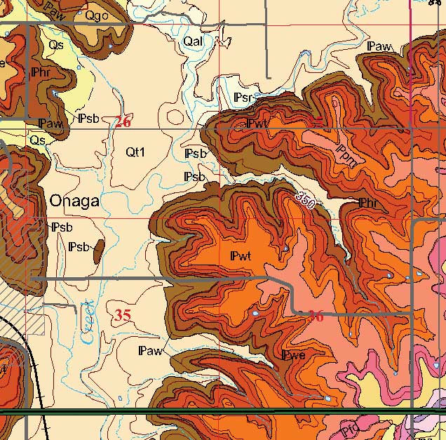 small geologic map