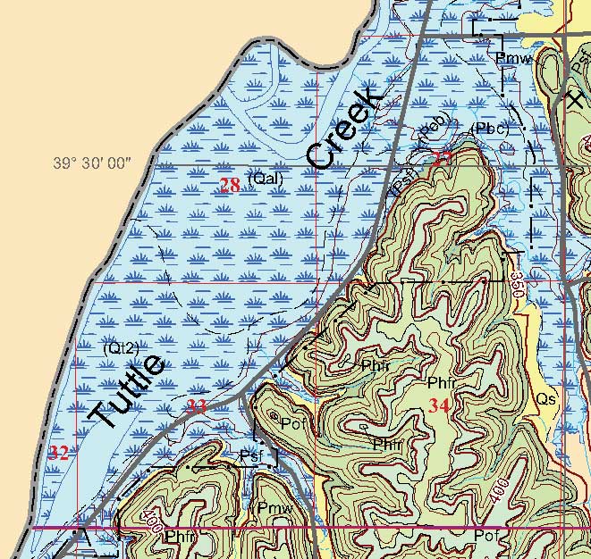 small geologic map