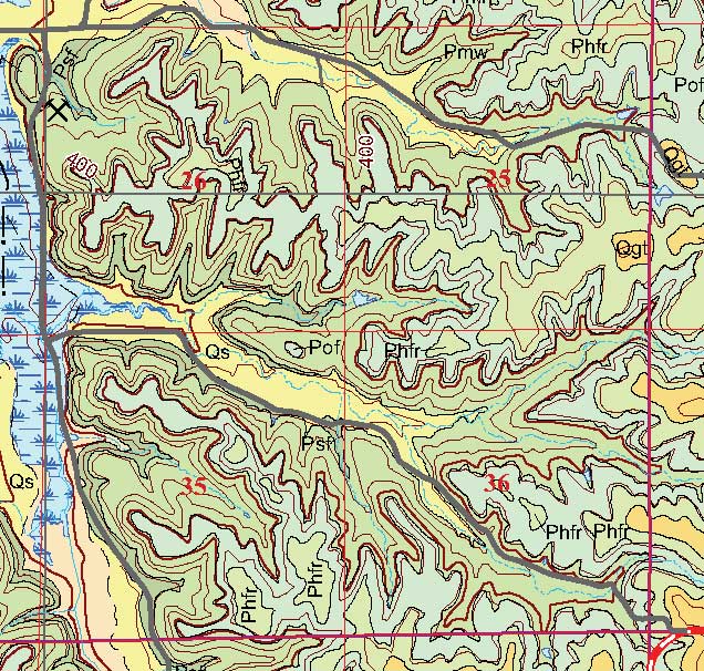 small geologic map