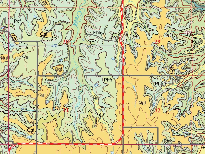 small geologic map