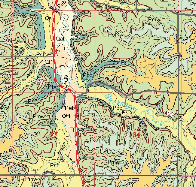 small geologic map