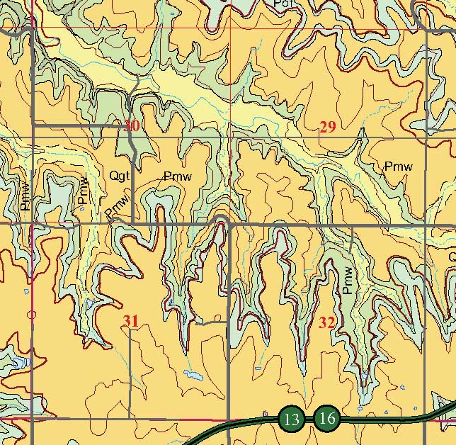 small geologic map