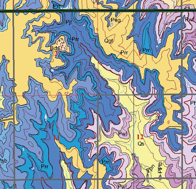 small geologic map