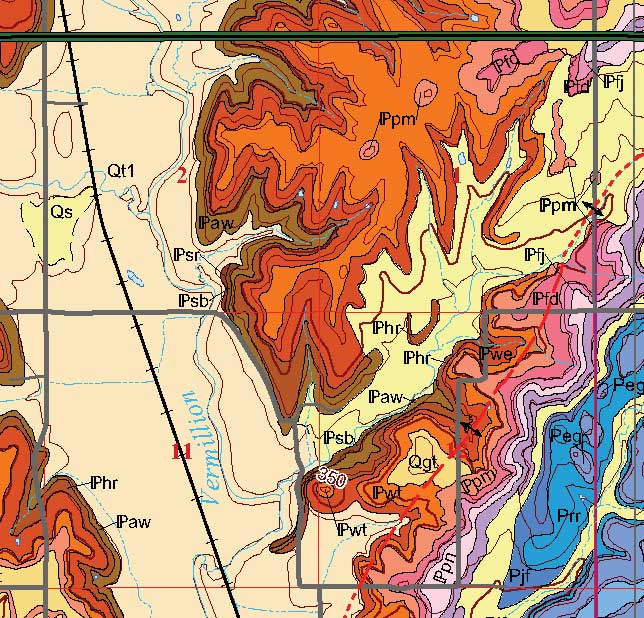 small geologic map