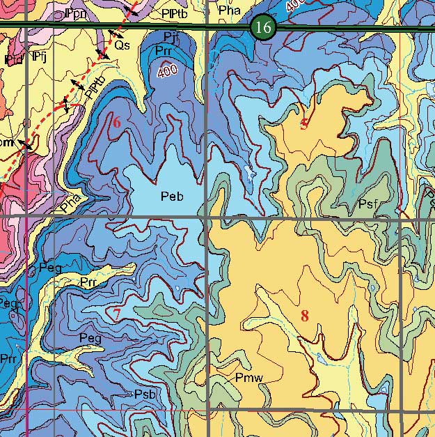 small geologic map