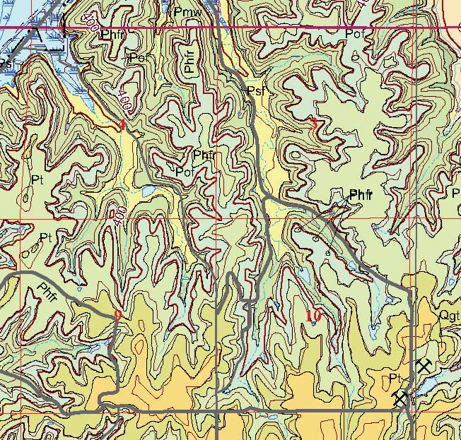 small geologic map
