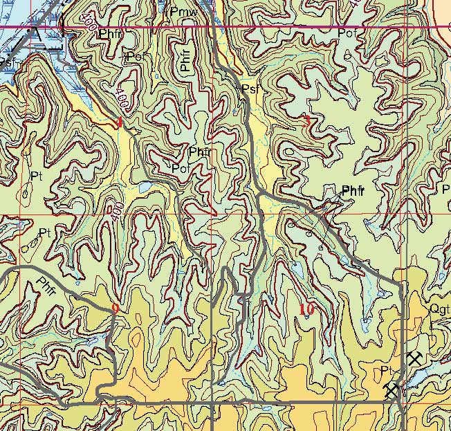 small geologic map