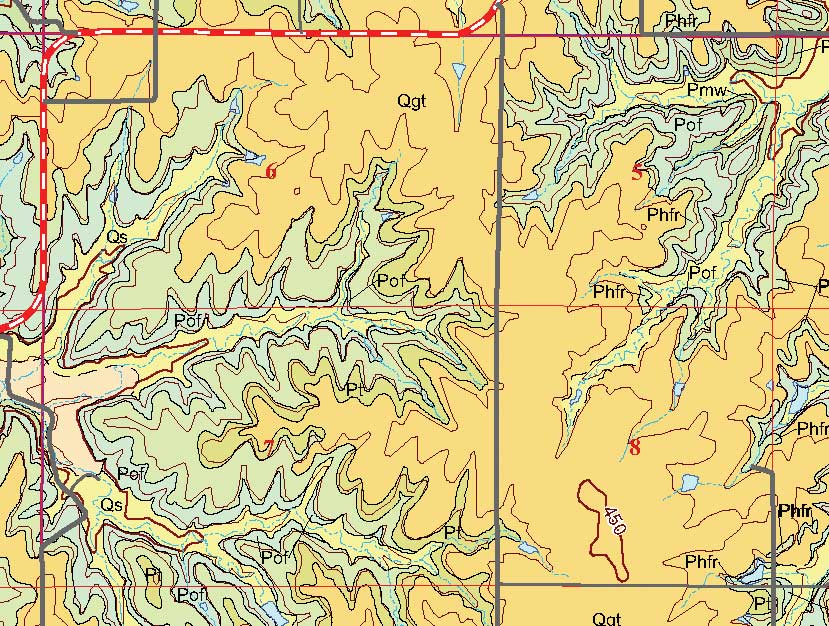 small geologic map