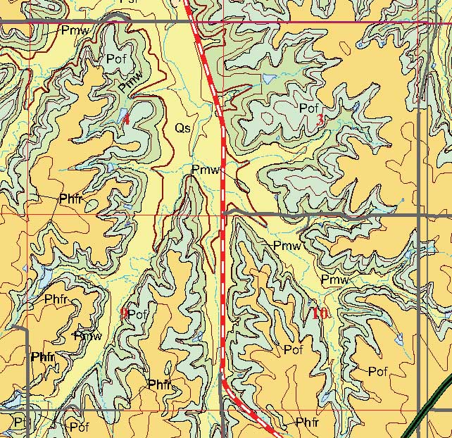 small geologic map