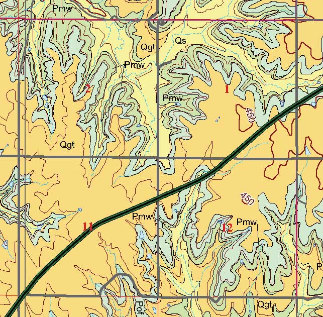 small geologic map