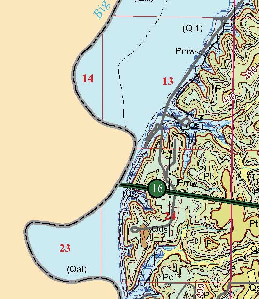 small geologic map