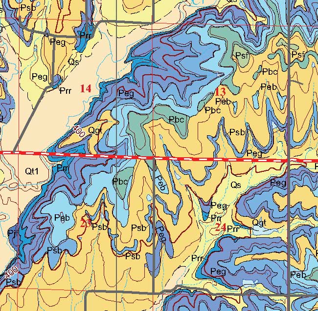 small geologic map