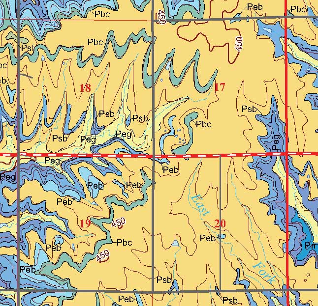 small geologic map