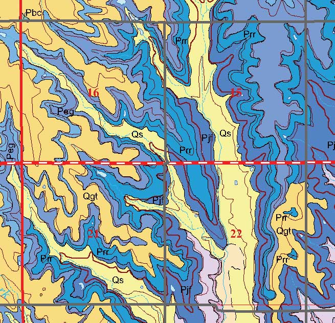 small geologic map