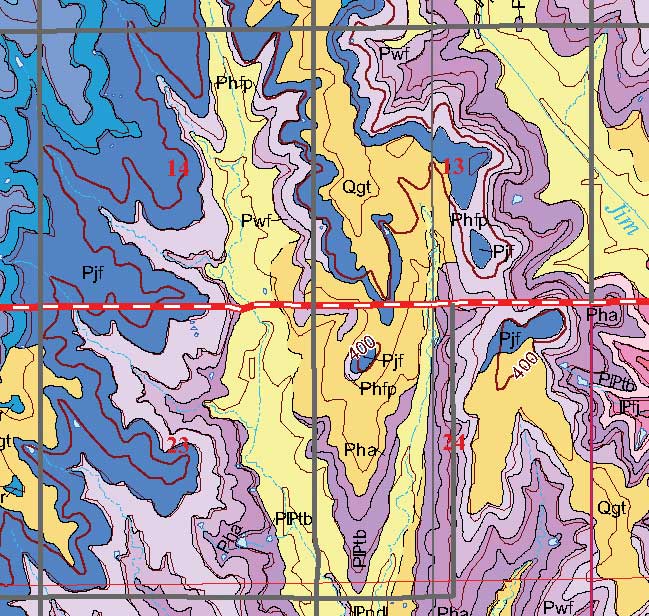 small geologic map